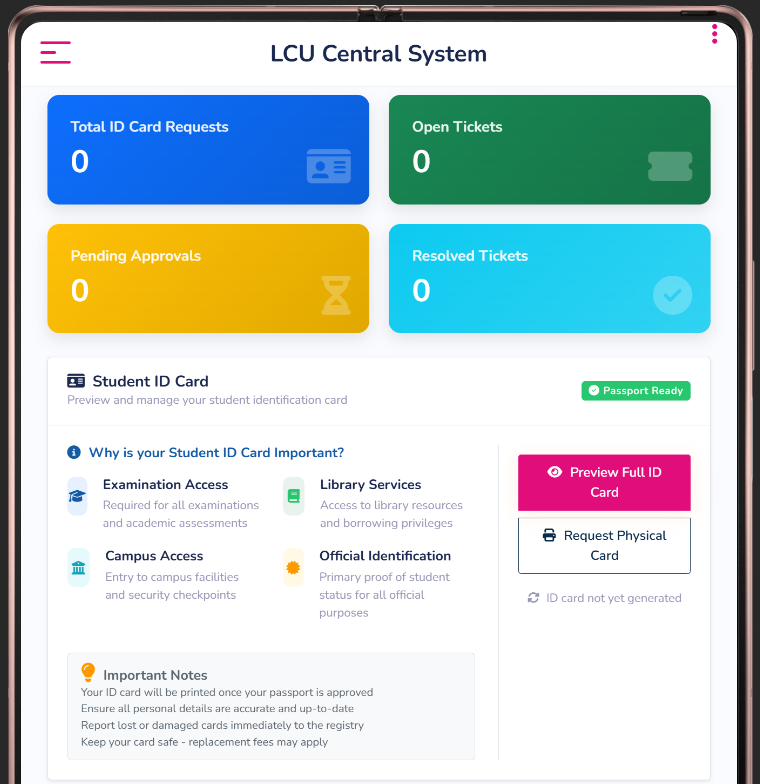 EduCore Suite Dashboard